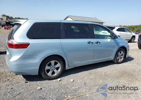 2015 Toyota Sienna из США, поврежденный, VIN 5TDZK3DC6FS567200